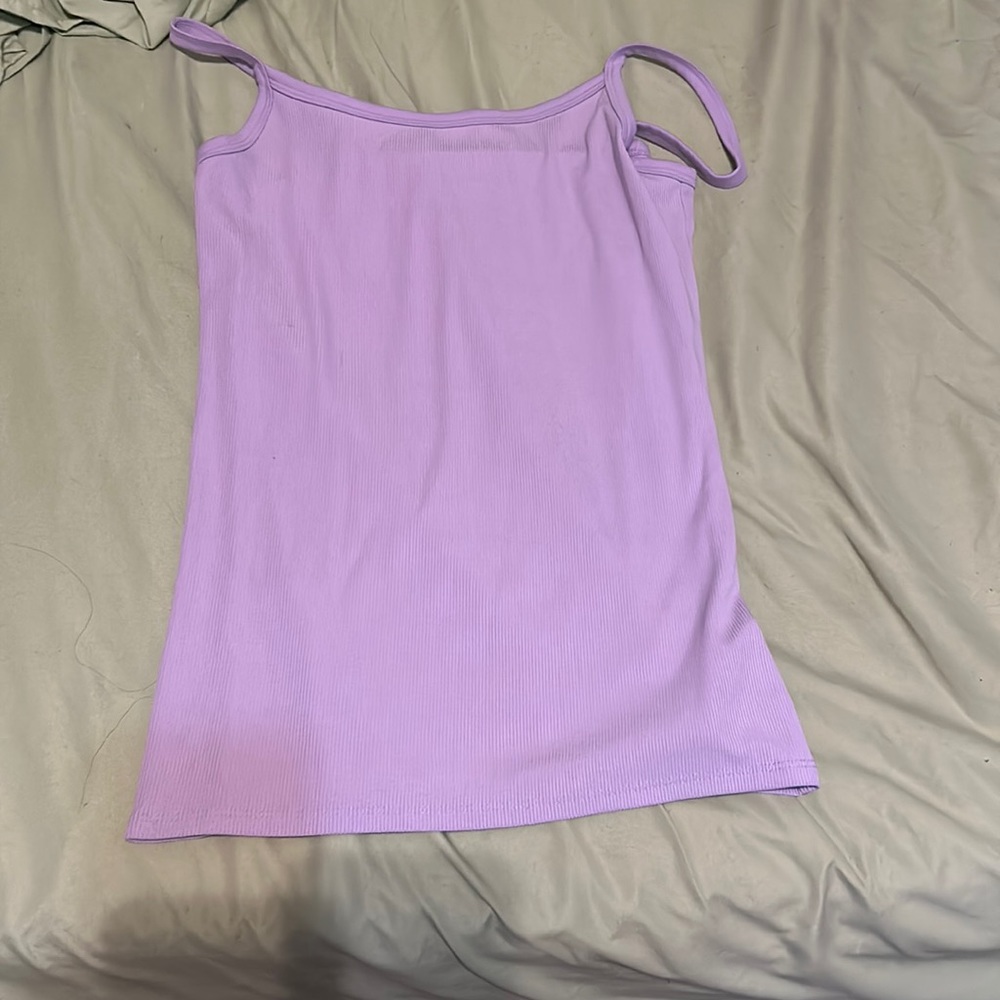 No boundaries, purple tank top, large